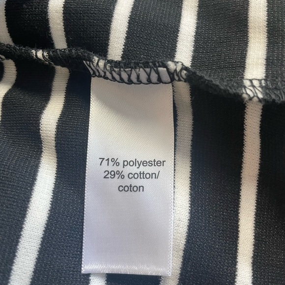 Black with white striped hoodie style dress - Maurice’s - Picture 5 of 5